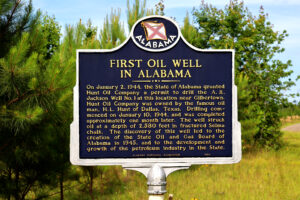 First Oil Well in Alabama Sign